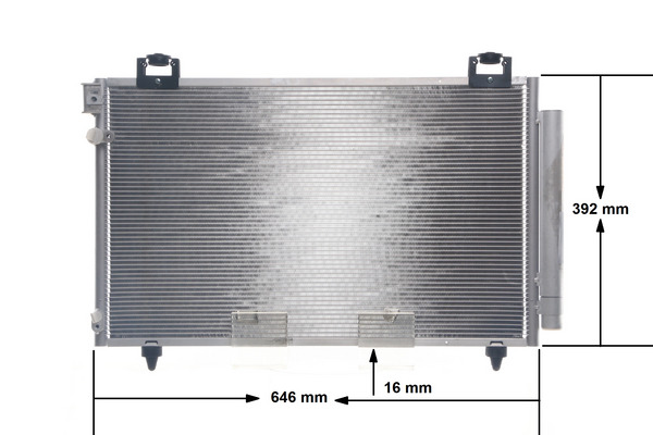 Condenser, air conditioning - AC 814 000S MAHLE