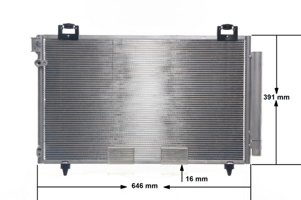 Condenser, air conditioning - AC 831 000S MAHLE