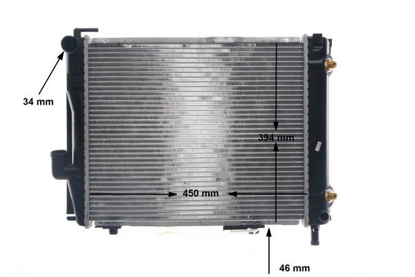 Radiator, engine cooling - CR 257 000S MAHLE