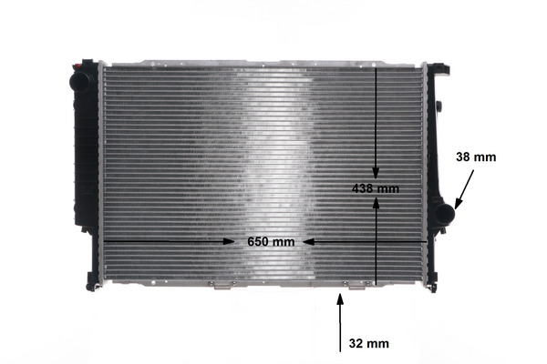 Radiator, engine cooling - CR 287 000S MAHLE