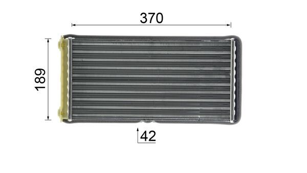 Heat Exchanger, interior heating - AH 117 000P MAHLE