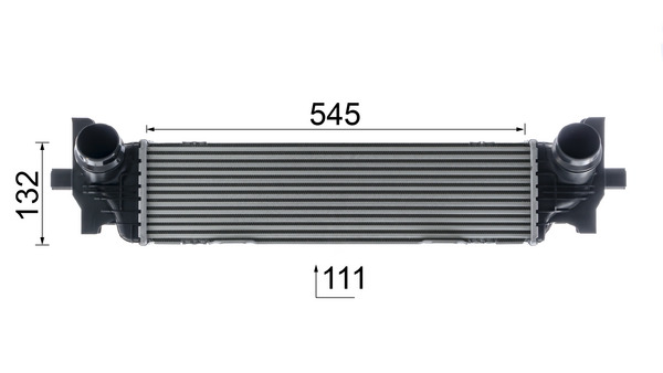 Intercooler, charger - CI 626 000P MAHLE
