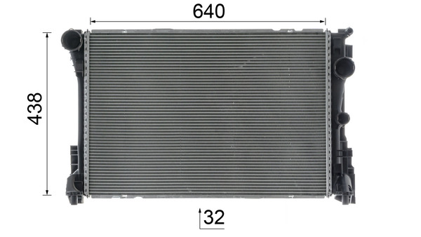 Radiator, engine cooling - CR 1684 000P MAHLE