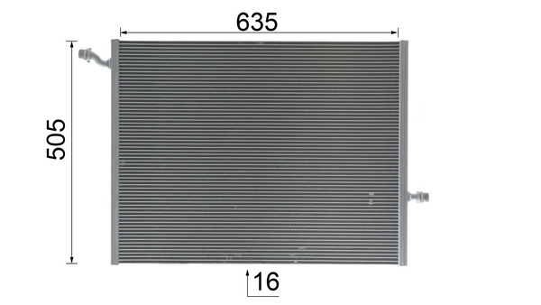 Radiator, engine cooling - CR 2099 000P MAHLE