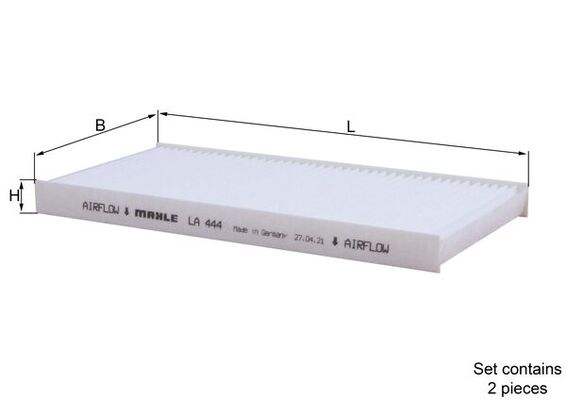 Filter, interior air - LA 444/S MAHLE