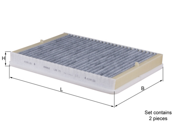 Filtro, Aria abitacolo - LAK 73/S MAHLE