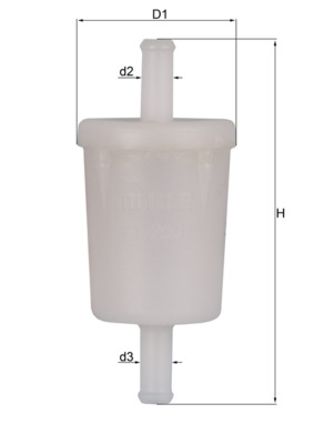 Fuel filter - KL 260 OF MAHLE