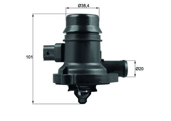 Termostato, Refrigerante - TM 36 103 MAHLE
