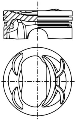 Kolben - 039 PI 00129 000 MAHLE