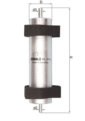 Fuel filter - KL 916 MAHLE