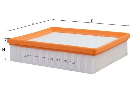 Filtro aria - LX 1652 MAHLE