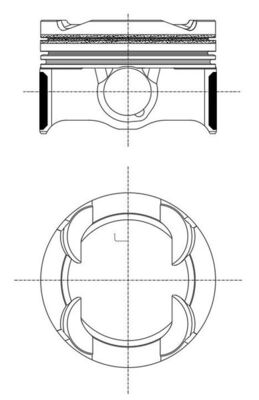 Kolben - 081 PI 00130 002 MAHLE
