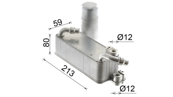 Condenser, air conditioning - AC 1125 000P MAHLE