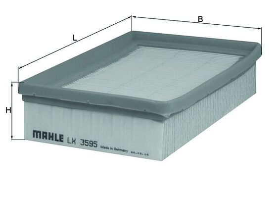 oro filtras - LX 3595 MAHLE