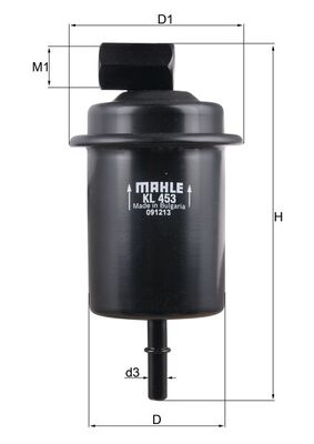 Fuel filter - KL 453 MAHLE