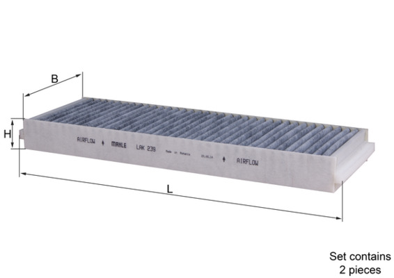 Filtro, Aria abitacolo - LAK 239/S MAHLE