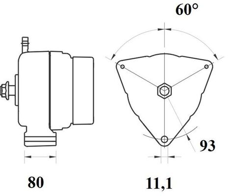 Alternator - MG 807 MAHLE