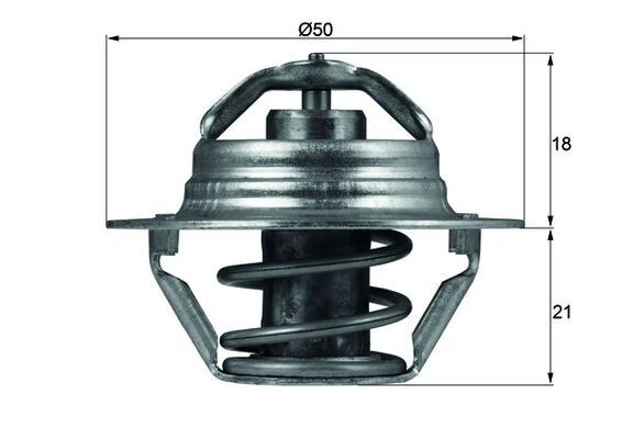 Termostato, Refrigerante - TX 100 89D MAHLE