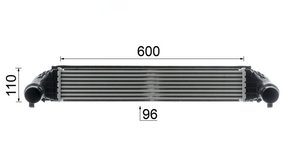 Intercooler - CI 668 000P MAHLE