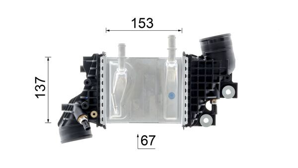 Intercooler, charger - CI 663 000P MAHLE