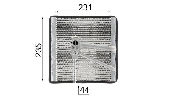 Evaporator, air conditioning - AE 194 000P MAHLE