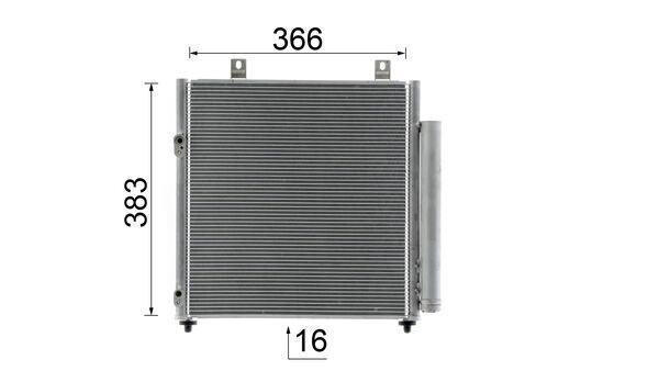 Condenser, air conditioning - AC 1049 000S MAHLE
