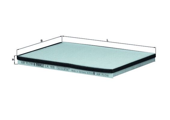 Filtro, Aria abitacolo - LA 108 MAHLE
