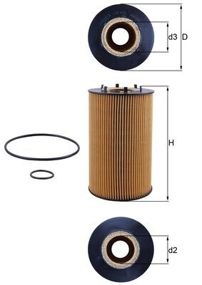 Filtro olio - OX 435D MAHLE
