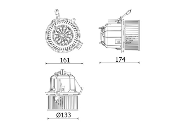 vidaus pūtiklis - AB 328 000P MAHLE