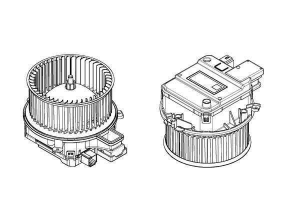 Interior Blower - AB 338 000P MAHLE