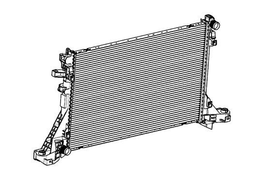 Radiator, engine cooling - CR 2724 000P MAHLE