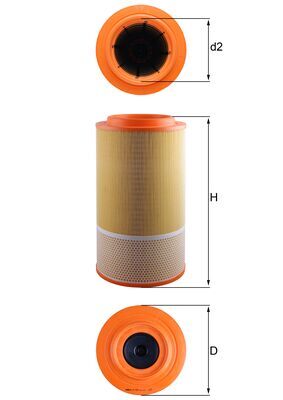 Luftfilter - LX 1024 MAHLE