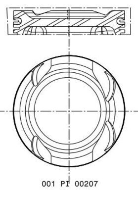 Pistone - 001 PI 00207 000 MAHLE