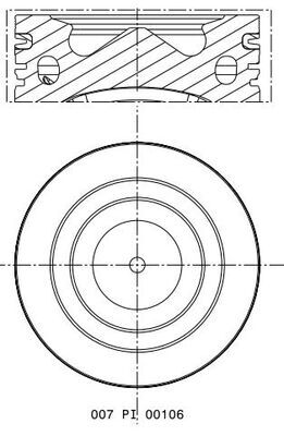 Kolben - 007 PI 00106 001 MAHLE