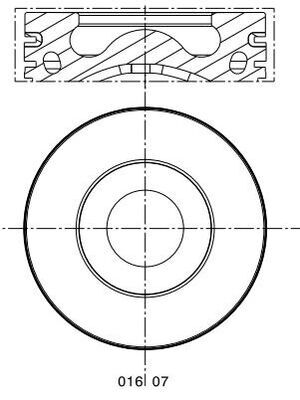 Pistone - 016 07 00 MAHLE