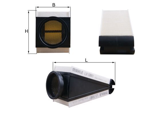 Filtro aria - LX 5861 MAHLE