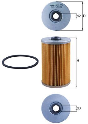 Filtro carburante - KX 35 MAHLE