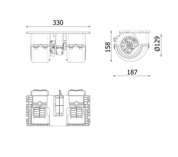 Interior Blower - AB 350 000P MAHLE