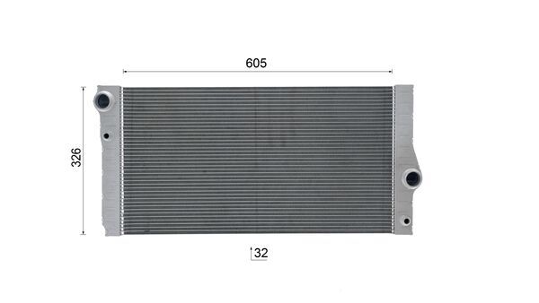 Radiator, engine cooling - CR 2110 000S MAHLE