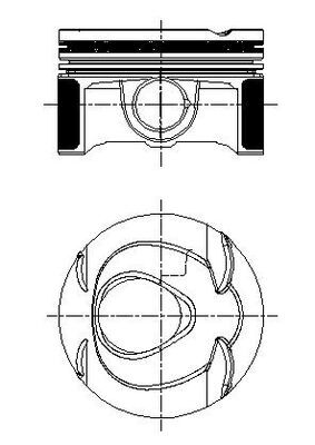 stūmoklis - 001 PI 00163 000 MAHLE