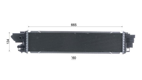 Intercooler, charger - CI 664 000P MAHLE