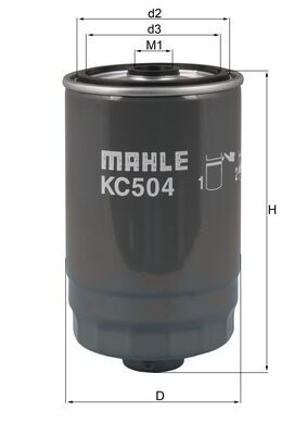 kuro filtras - KC 504 MAHLE