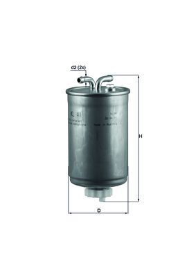 kuro filtras - KL 41 MAHLE