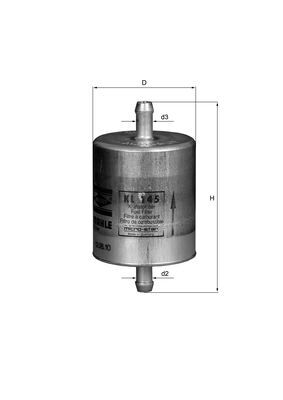 Filtro carburante - KL 145 MAHLE
