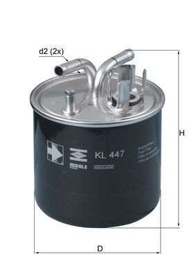 Fuel filter - KL 447 MAHLE