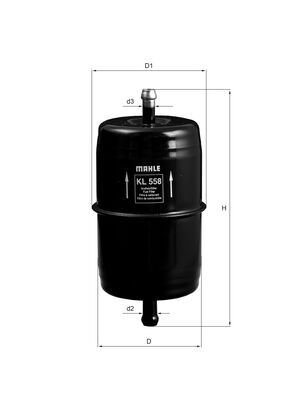 kuro filtras - KL 558 MAHLE