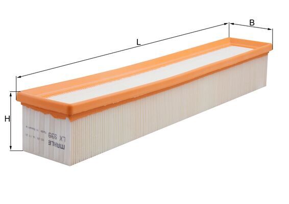 Filtro aria - LX 939 MAHLE
