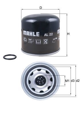 Air Dryer Cartridge, compressed-air system - AL 22 MAHLE