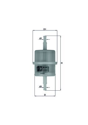 kuro filtras - KL 63 OF MAHLE