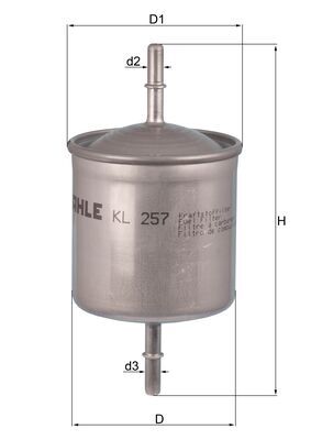 Filtro carburante - KL 257 MAHLE